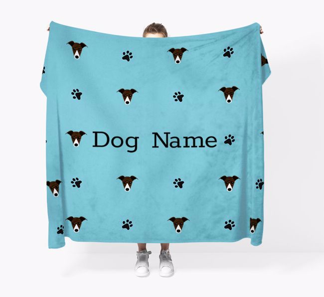 'Paw Pattern' - Personalised {breedFullName} Blanket